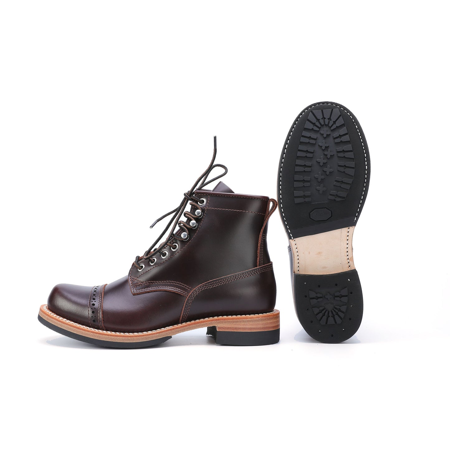 Goodyear-Welted Boots Wild Cowboy Claret CL8816